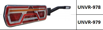 UCGENLI FULL LED UC ISARETLI   AMP SOKETLI KROMLU (KAYAR SINYALLI)  12-24 V. -R CERKEZ